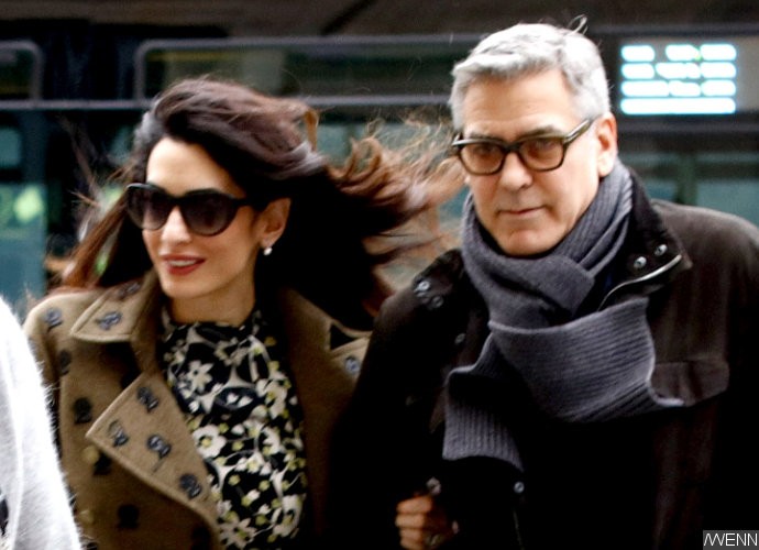Amal 'Kicks' George Clooney Out of the Bedroom During Her Pregnancy