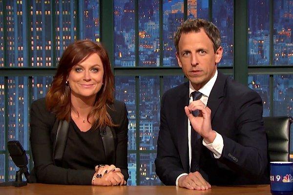 Video: Amy Poehler and Seth Meyers Bring Back 'SNL' Skit 'Really!?!' on 'Late Night'