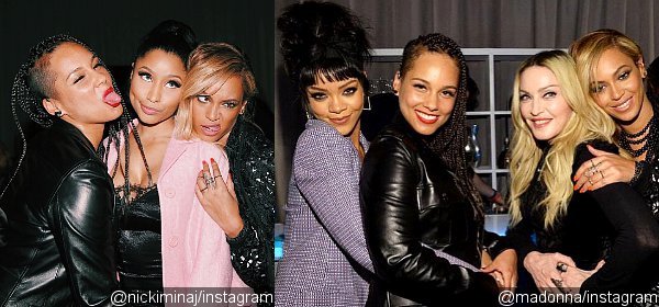 Beyonce, Nicki Minaj, Rihanna, Madonna, Alicia Keys  Goof Around at Jay-Z Tidal Launching