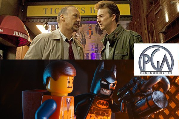'Birdman' and 'Lego Movie' Win 2015 PGA Awards in Movie