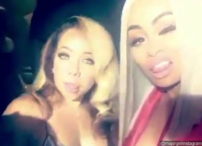 Blac Chyna and Tiny Sport Racy Outfits and Get Flirty When Partying Together
