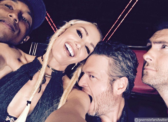 Blake Shelton Cheekily Bites Gwen Stefani's Shoulder on 'The Voice'. See the Pic