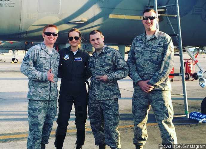 Brie Larson Visits Air Force Base as She Begins Preparing for 'Captain Marvel'