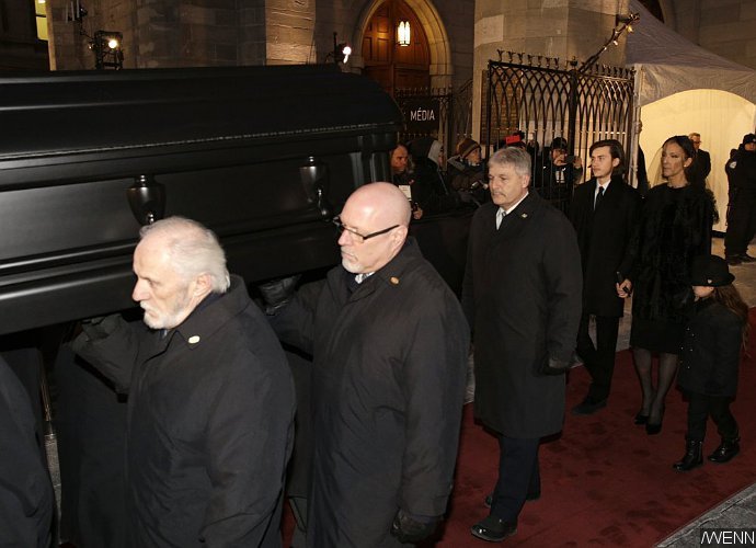 Celine Dion Shrouded in Grief While Attending Her Husband Rene Angelil's Funeral