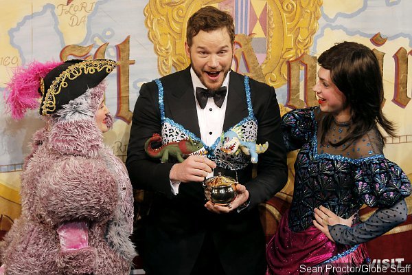 Chris Pratt Dons Leopard Bra With Dinosaurs During Hasty Pudding's Man of the Year Event
