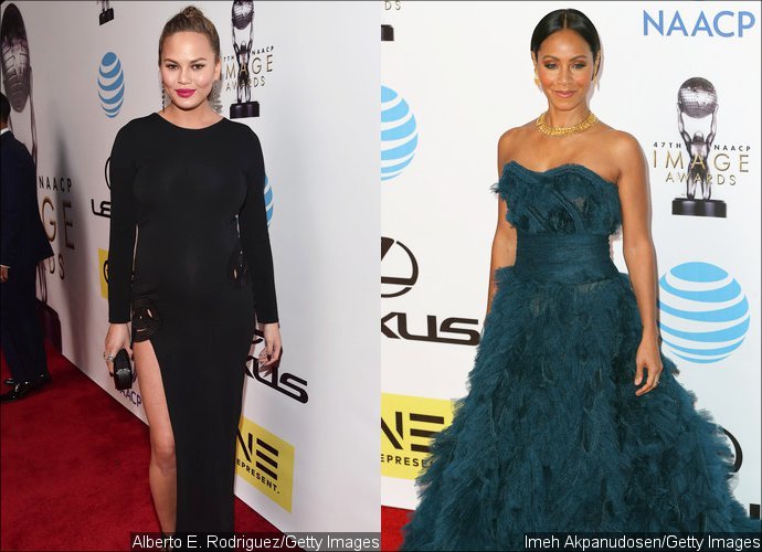 NAACP Image Awards 2016: Chrissy Teigen and Jada Pinkett Smith Flaunt Natural Beauty on Red Carpet