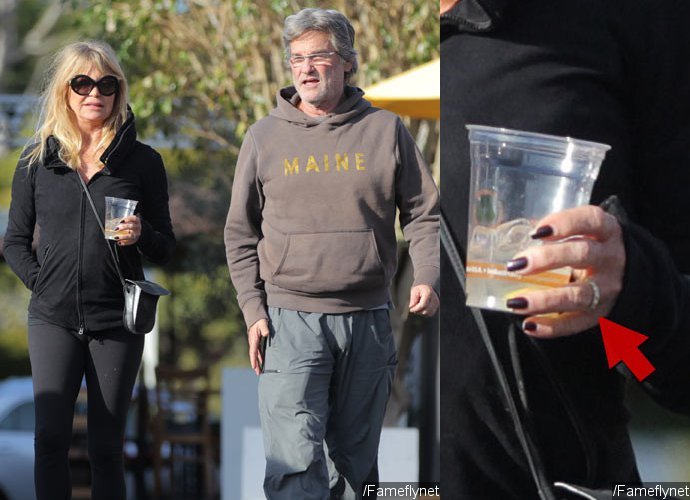 Goldie Hawn Flashes Diamond Ring - Is She Getting Married to Kurt Russell?