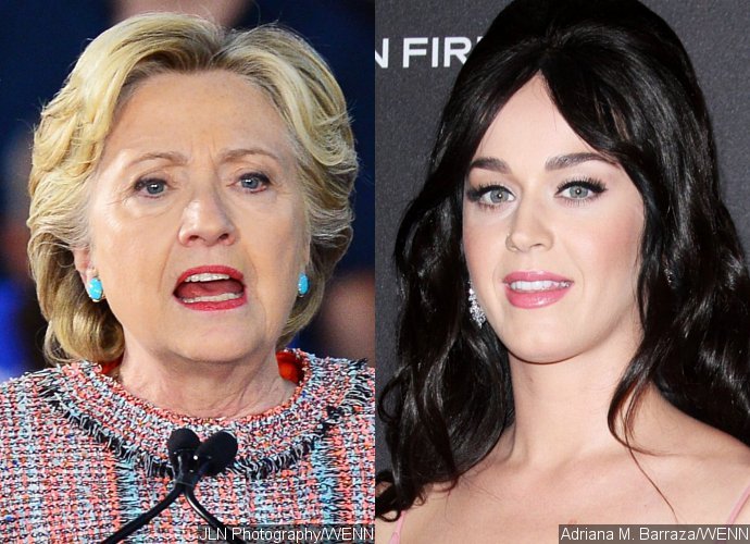 Hillary Clinton Presents Katy Perry With Award During Surprise Appearance at UNICEF Gala