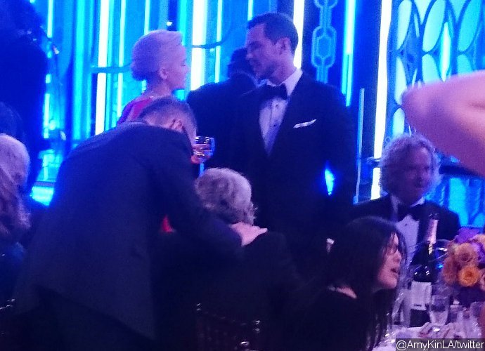 J. Law Pictured Talking to Ex-Boyfriend Nicholas Hoult at Golden Globes