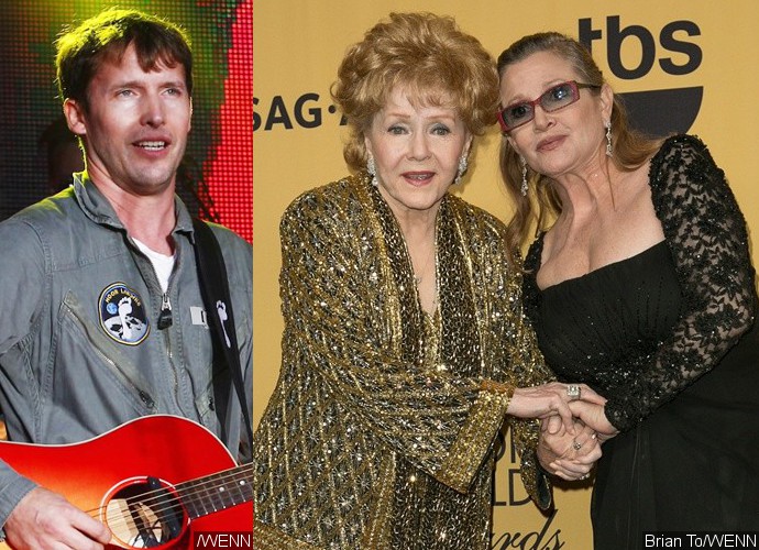 James Blunt Sings Touching New Song at Carrie Fisher and Debbie Reynolds' Memorial
