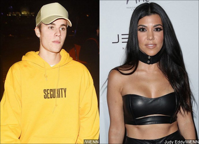 Justin Bieber Parties With Nipple-Baring Kourtney Kardashian, Refuses to Comment on Selena Gomez