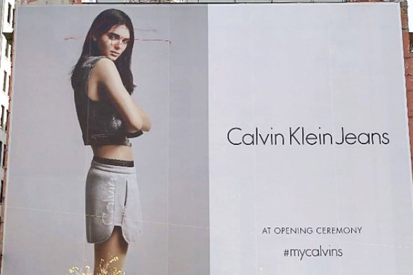 Video: Kendall Jenner's Calvin Klein Billboard Vandalized by Drone