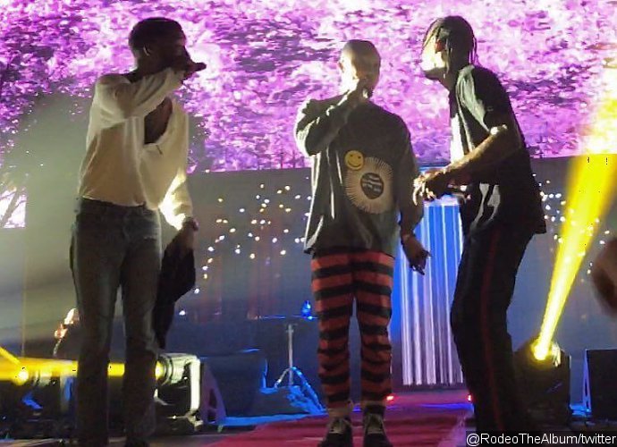 Kid Cudi Performs With Pharrell and Travi$ Scott in His First Stage Return Since Rehab