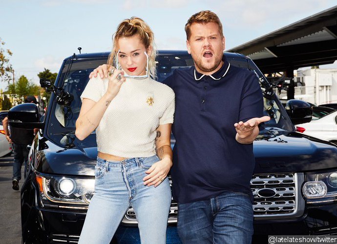 Miley Cyrus Tells James Corden She Was 'High' While Filming MV for 'Wrecking Ball'