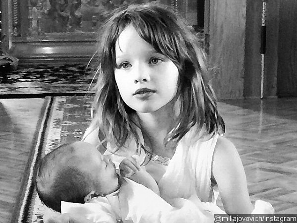 Milla Jovovich Has Baby Daughter Baptized, Shares Photo on Instagram