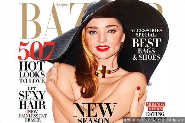 Miranda Kerr Poses Topless for Harper's Bazaar, Says, 'I Quite Like Being Naked'