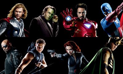 Earth Mightiest Heroes ensemble in 'The Avengers' 
