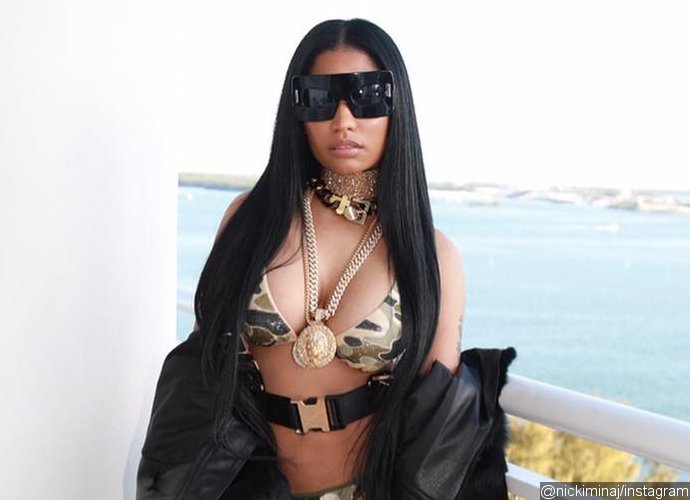 Nicki Minaj Wears Skimpy Bodysuit on Set of New Music Video