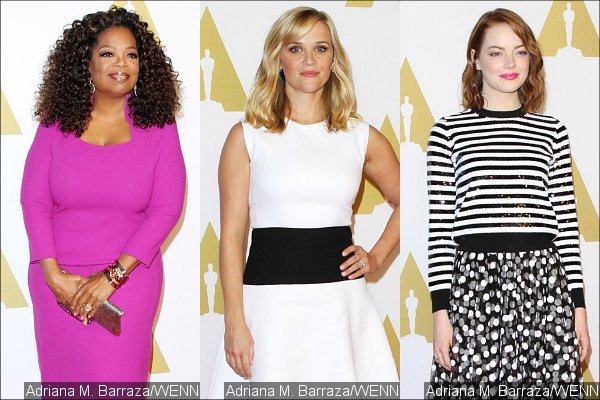 Oprah Winfrey, Reese Witherspoon, Emma Stone Stun at Oscars Luncheon 2015