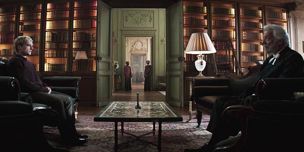 Peeta Threatened by President Snow in 'Mockingjay, Part 1' Deleted Scene