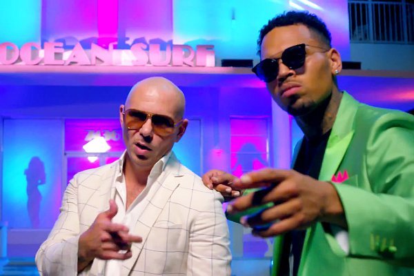 Pitbull and Chris Brown Go Full 'Miami Vice' in 'Fun' Music Video
