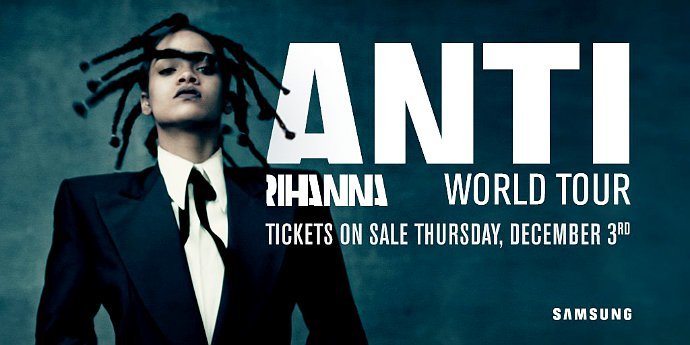 Rihanna Announces 'Anti' World Tour