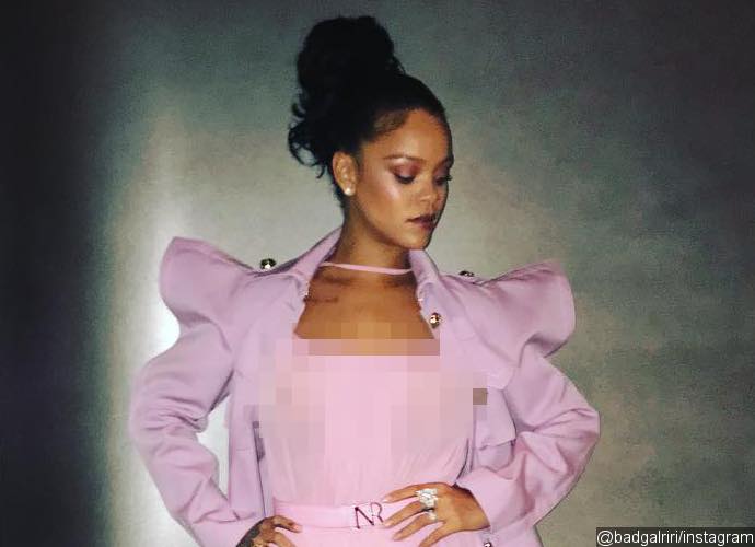 Rihanna Flashes Nipples in Sheer Mini Dress - See the Sultry Pics