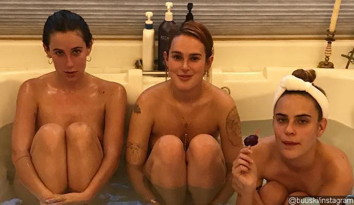 Look Away Bruce Willis! Actor's Daughters Rumer, Scout and Tallulah Pose Fully Naked in Bathtub
