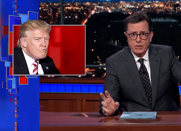 Video: Stephen Colbert Almost Pukes Over Trump's Sex Scandal