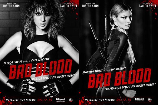 Taylor Swift Teases Bad Blood Video S Plot Reveals Martha Hunt S Character - bad blood roblox