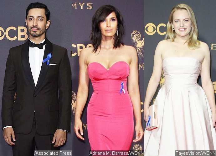 Here's Why Celebs Are Wearing Blue Ribbons at Emmys