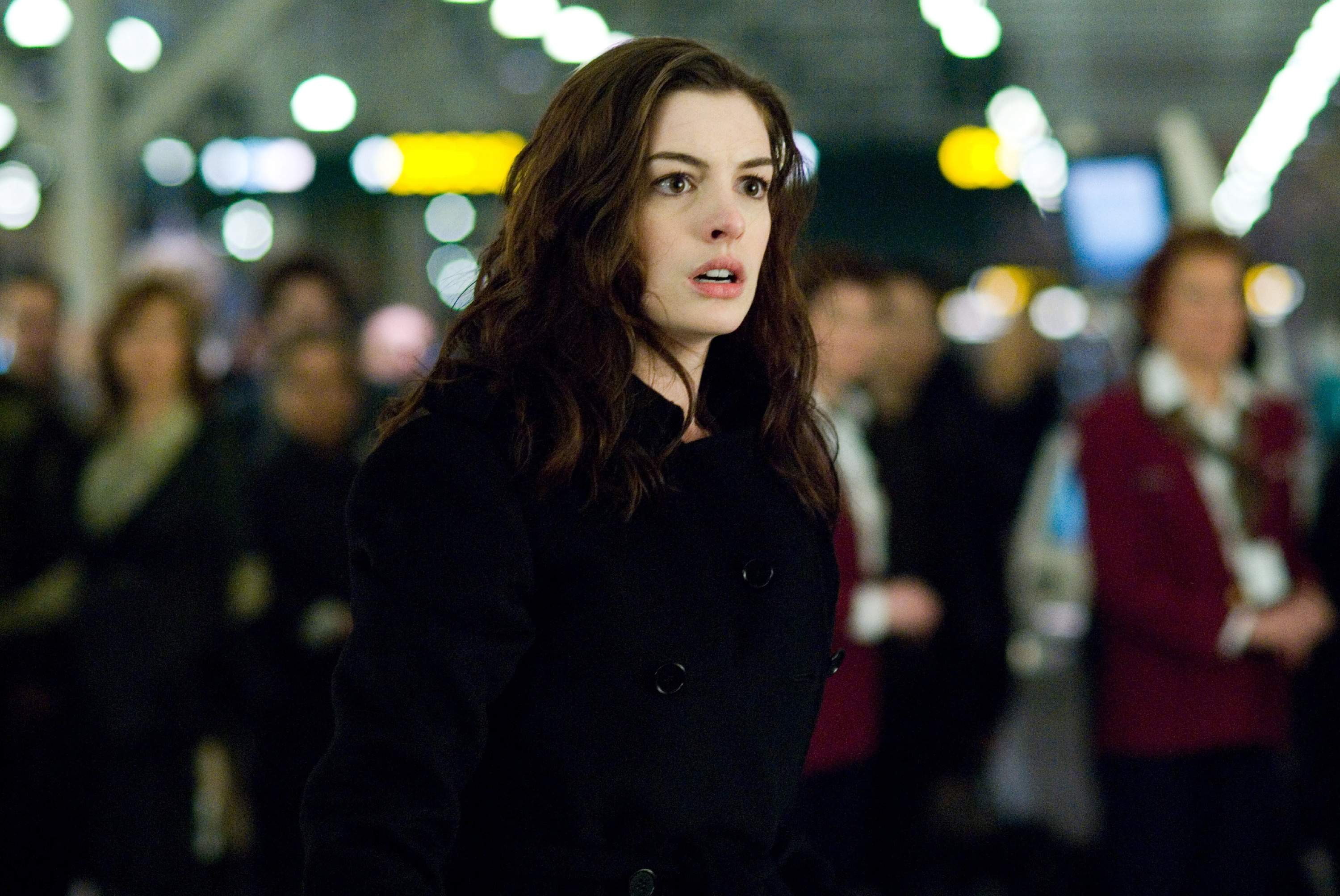 Anne Hathaway as Claire in TriStar Pictures' and Mandate Pictures' thriller PASSENGERS (2008).