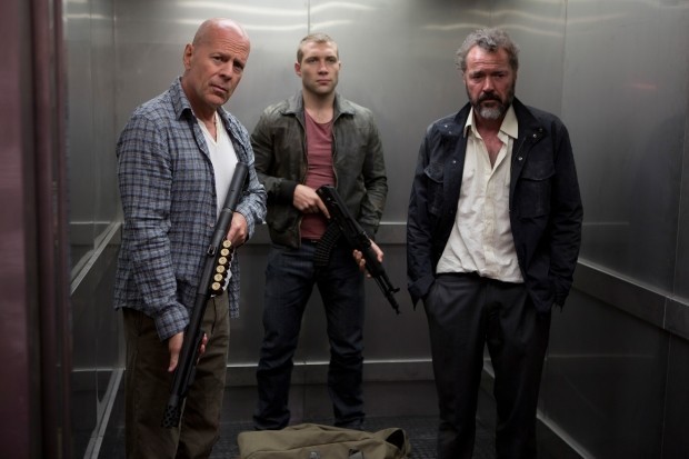 Bruce Willis, Jai Courtney and Sebastian Koch in 20th Century Fox's A Good Day to Die Hard (2013)