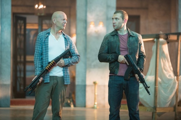Bruce Willis stars as John McClane and Jai Courtney stars as Jack McClane in 20th Century Fox's A Good Day to Die Hard (2013)