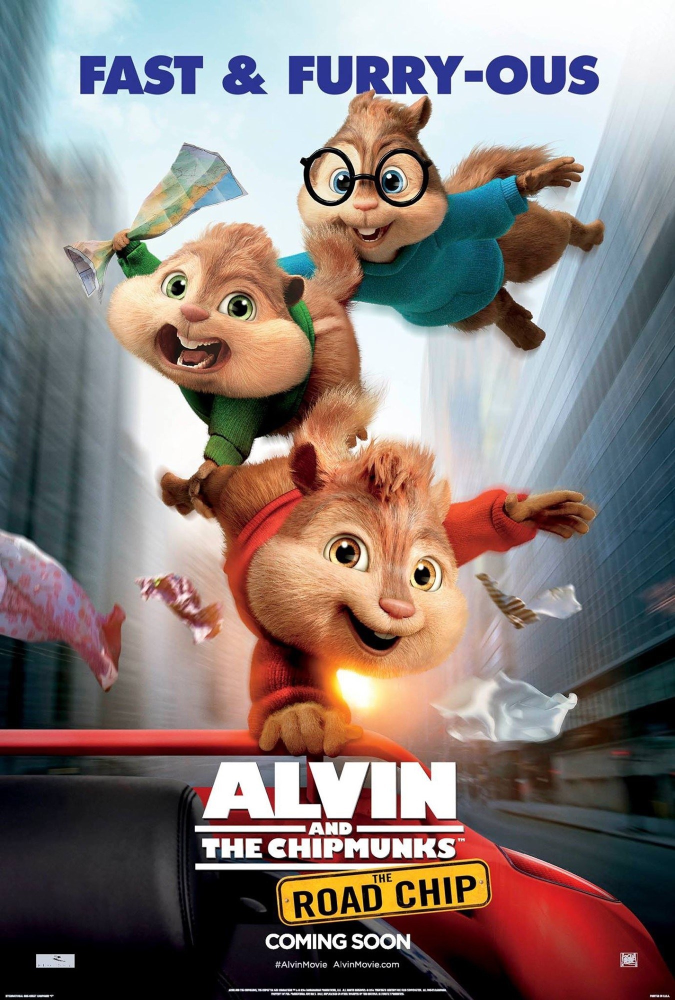Poster of 20th Century Fox's Alvin and the Chipmunks: The Road Chip (2015)