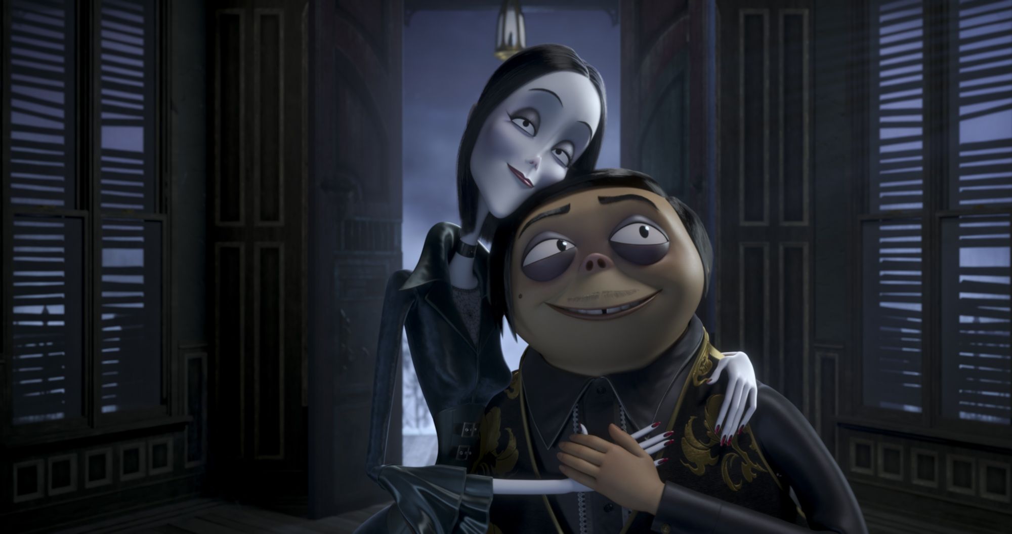 Morticia Addams and Gomez Addams from MGM's The Addams Family (2019)