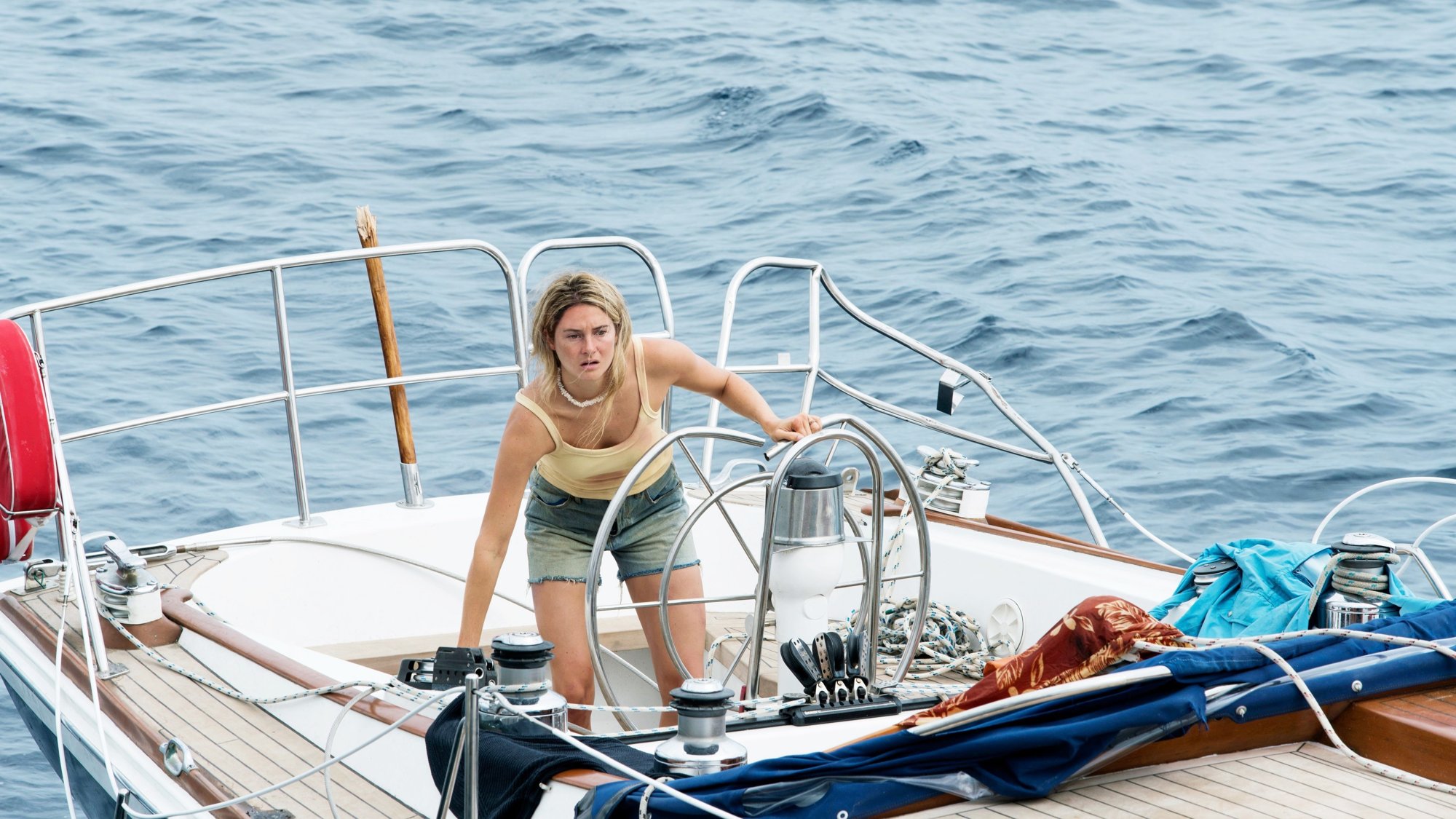 Shailene Woodley stars as Tami Oldham in of STX Entertainment's Adrift (2018)