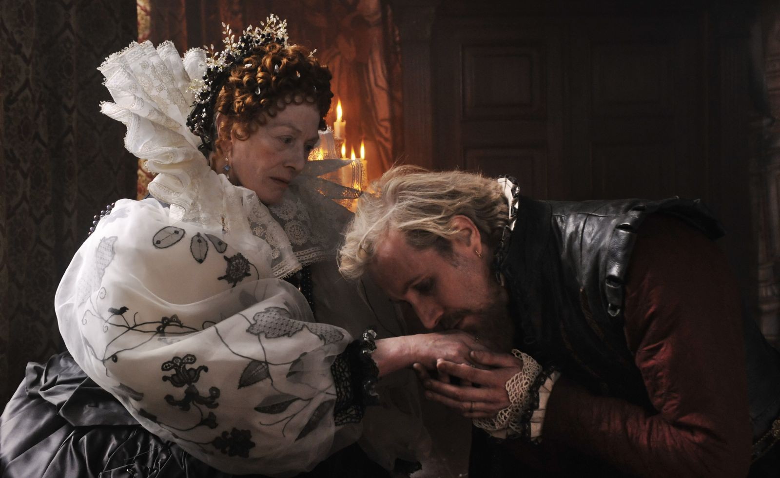 Vanessa Redgrave stars as Queen Elizabeth I and Rhys Ifans stars as Edward de Vere in Columbia Pictures' Anonymous (2011)