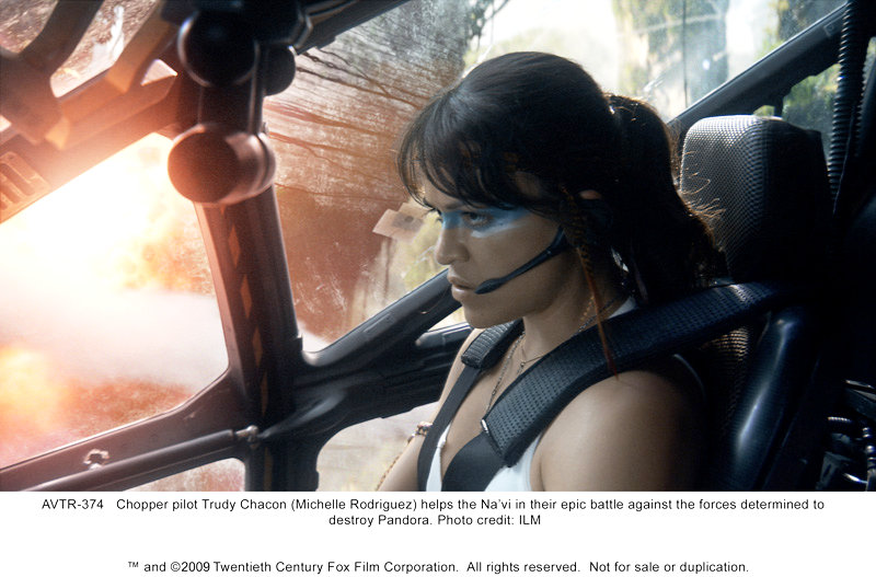 Michelle Rodriguez stars as Trudy Chacon in The 20th Century Fox's Avatar (2009)