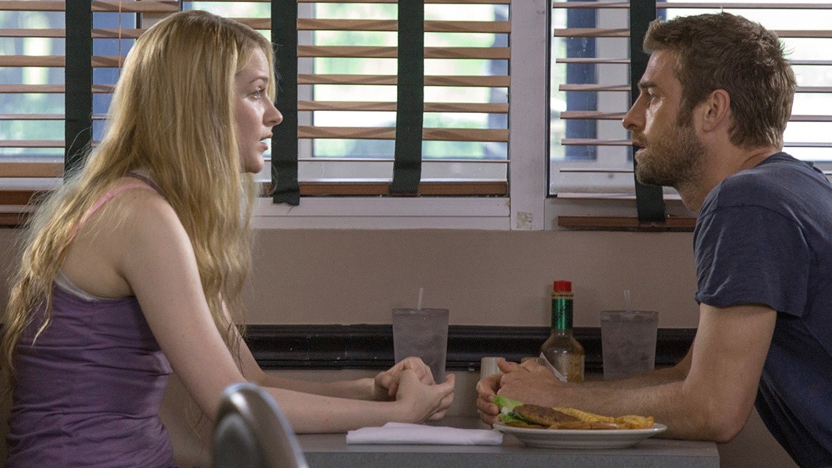 Evan Rachel Wood stars as Daisy Kensington and Scott Speedman stars as Jay Wheeler in Roadside Attractions' Barefoot (2014)