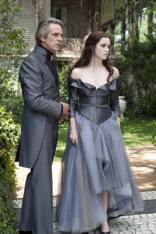 Jeremy Irons stars as Macon Ravenwood and Alice Englert stars as Lena Duchanes in Warner Bros. Pictures' Beautiful Creatures (2013)