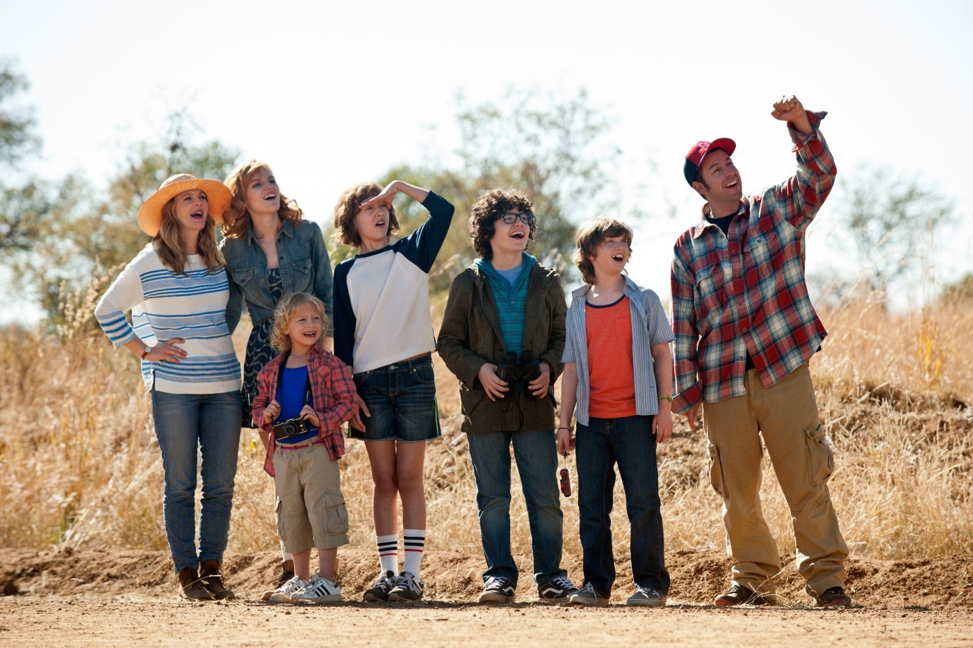 Drew Barrymore, Bella Thorne, Kyle Red Silverstein, Braxton Beckham and Adam Sandler  in Warner Bros. Pictures' Blended (2014)