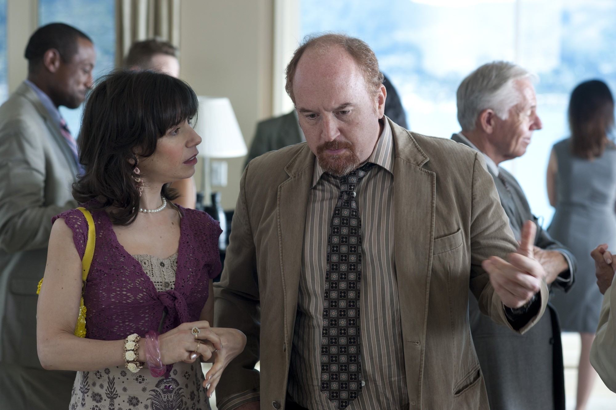 Sally Hawkins (stars as Ginger) and Louis C.K. in Sony Pictures Classics' Blue Jasmine (2013)