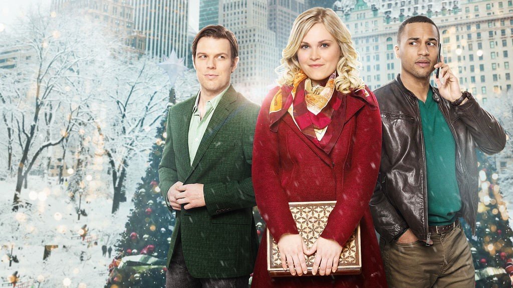 Jake Lacy, Eliza Taylor and Michael Xavier in Netflix's Christmas Inheritance (2017)