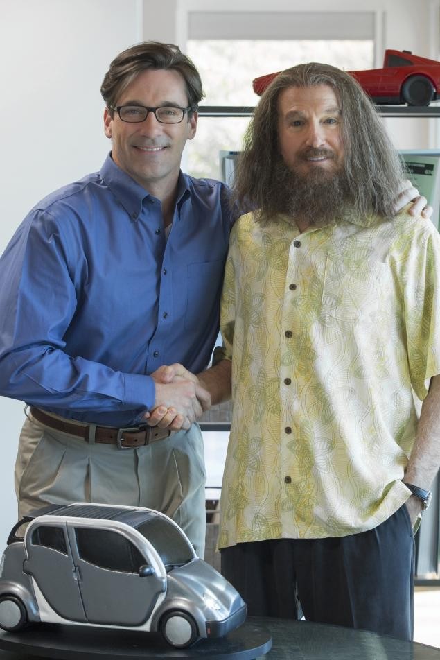Jon Hamm stars as Will Haney and Larry David stars as Nathan Flomm/Rolly DaVore in HBO Films' Clear History (2013)
