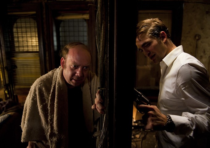 Paul Giamatti stars as Benno Levin and Robert Pattinson stars as Eric Packer in Entertainment One's Cosmopolis (2012)