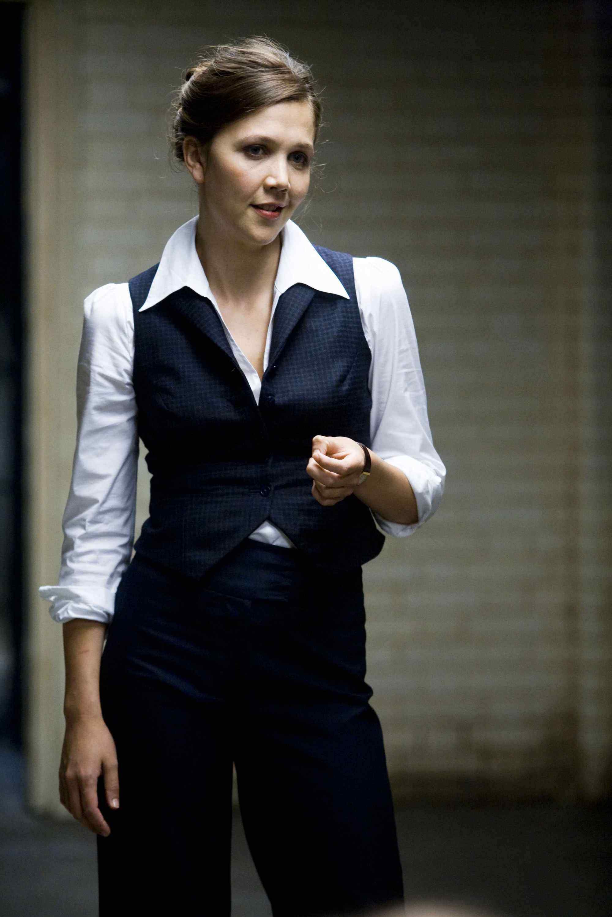 MAGGIE GYLLENHAAL stars as Rachel Dawes in Warner Bros. Pictures' and Legendary Pictures' action drama 