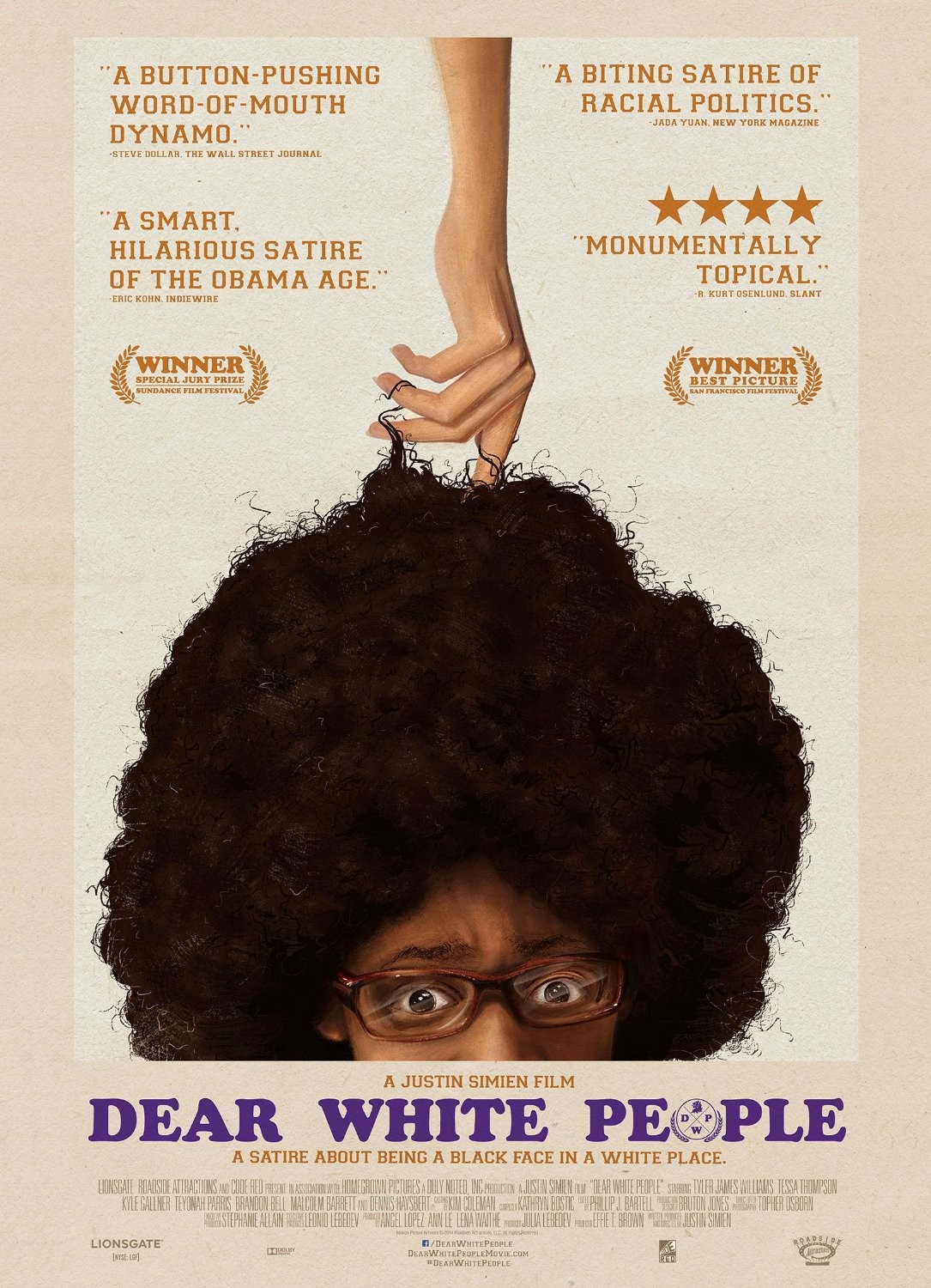 Poster of Roadside Attractions' Dear White People (2014)