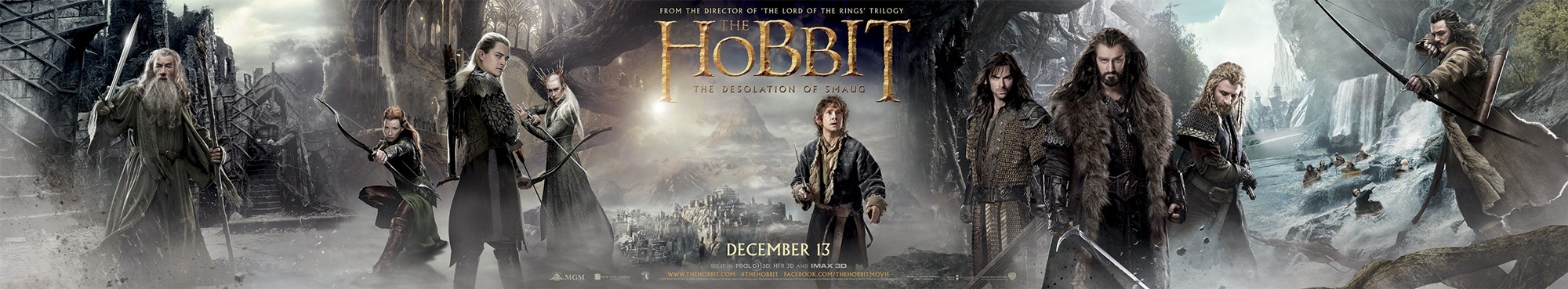Poster of Warner Bros. Pictures' The Hobbit: The Desolation of Smaug (2013)