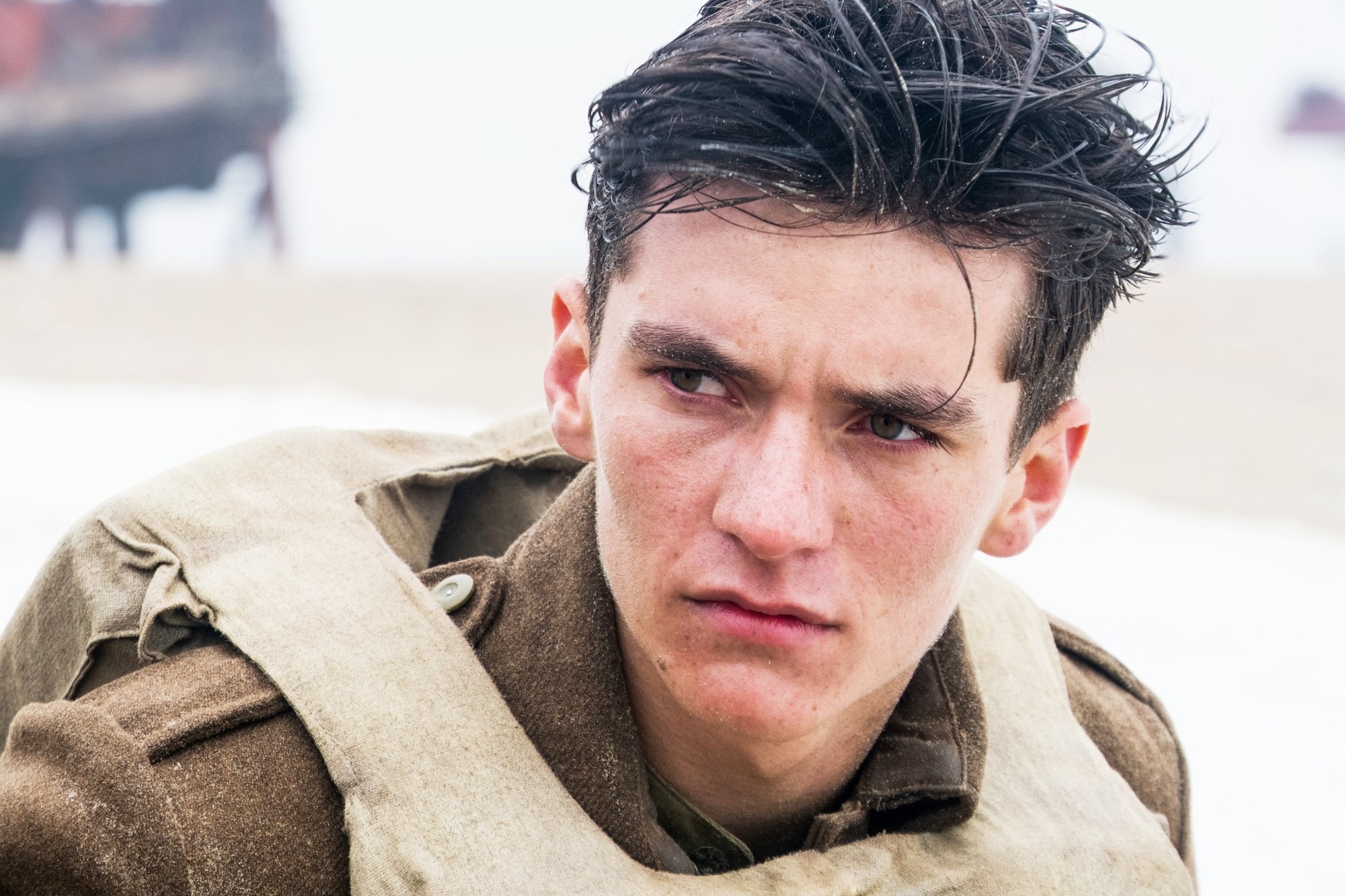 Fionn Whitehead stars as Tommy in Warner Bros. Pictures' Dunkirk (2017)